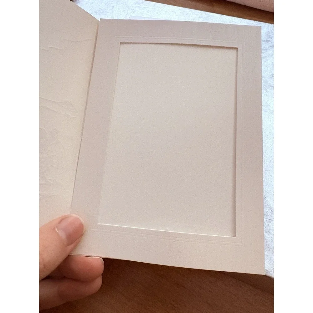 Vintage Craftmount Photo Frame Holiday Cards Gold Sleigh Gold Envelope Lot of 10